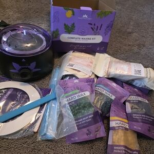 Purple Complete Waxing Kit - Hard Wax Beads & Warmer